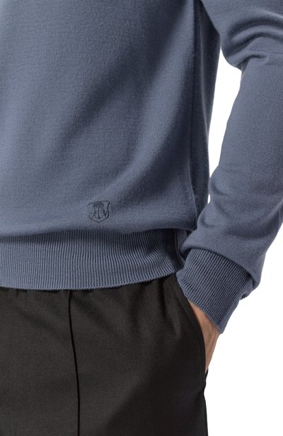 Шерстяное поло CORNELIANI тёмно-голубого цвета по цене 57650 руб., арт. 28M50F/2A25100, фото 5 Шерстяное поло CORNELIANI, арт. 28M50F/2A25100, фото 5