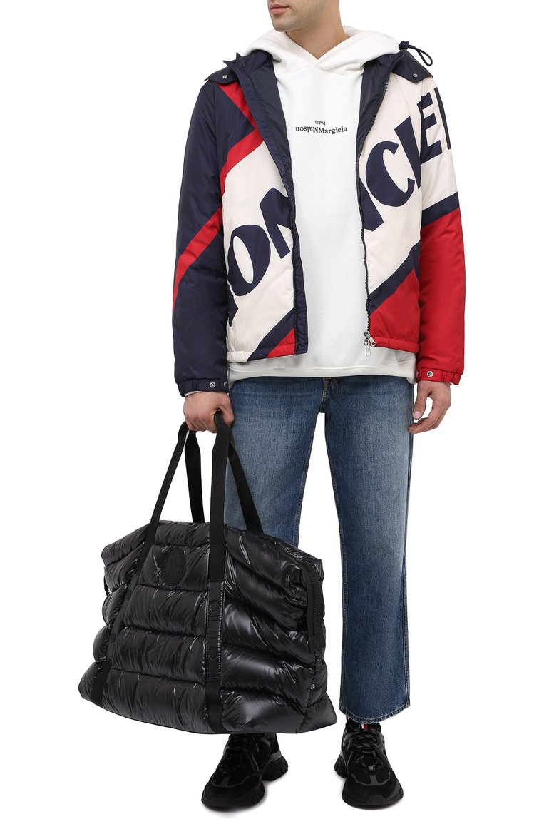 Мужская текстильная спортивная сумка maine MONCLER черного цвета, арт. F2-09A-5D501-10-02SLF | Фото 2 (Материал: Текстиль; Размер: large)