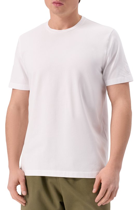 Хлопковая футболка Corneliani 25G586-2525028 Белый  25G586-2525028 Фото 3