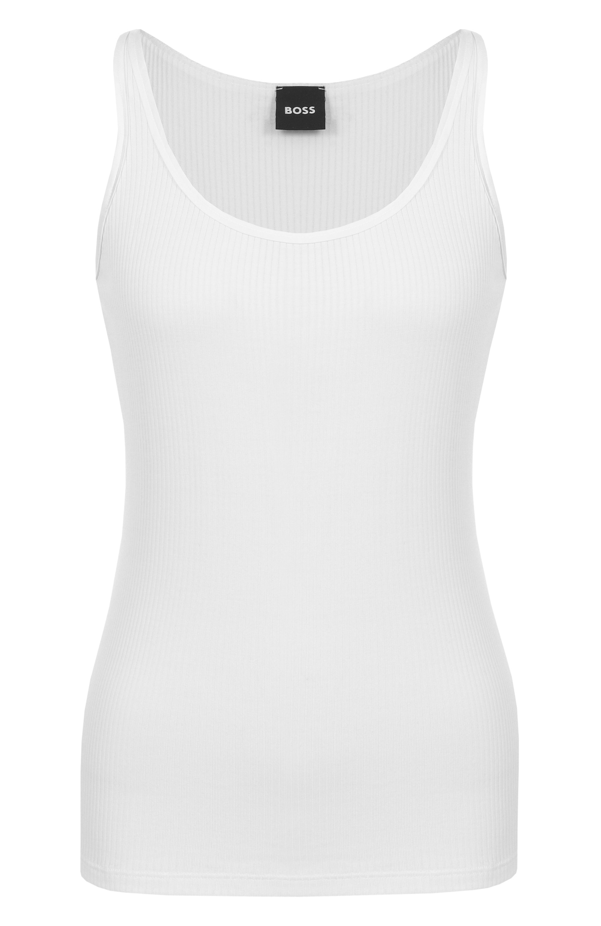 Майка из лиоцелла BOSS белого цвета по цене 9560 руб., арт. 50537597, фото 1 Майка из лиоцелла BOSS, арт. 50537597, фото 1