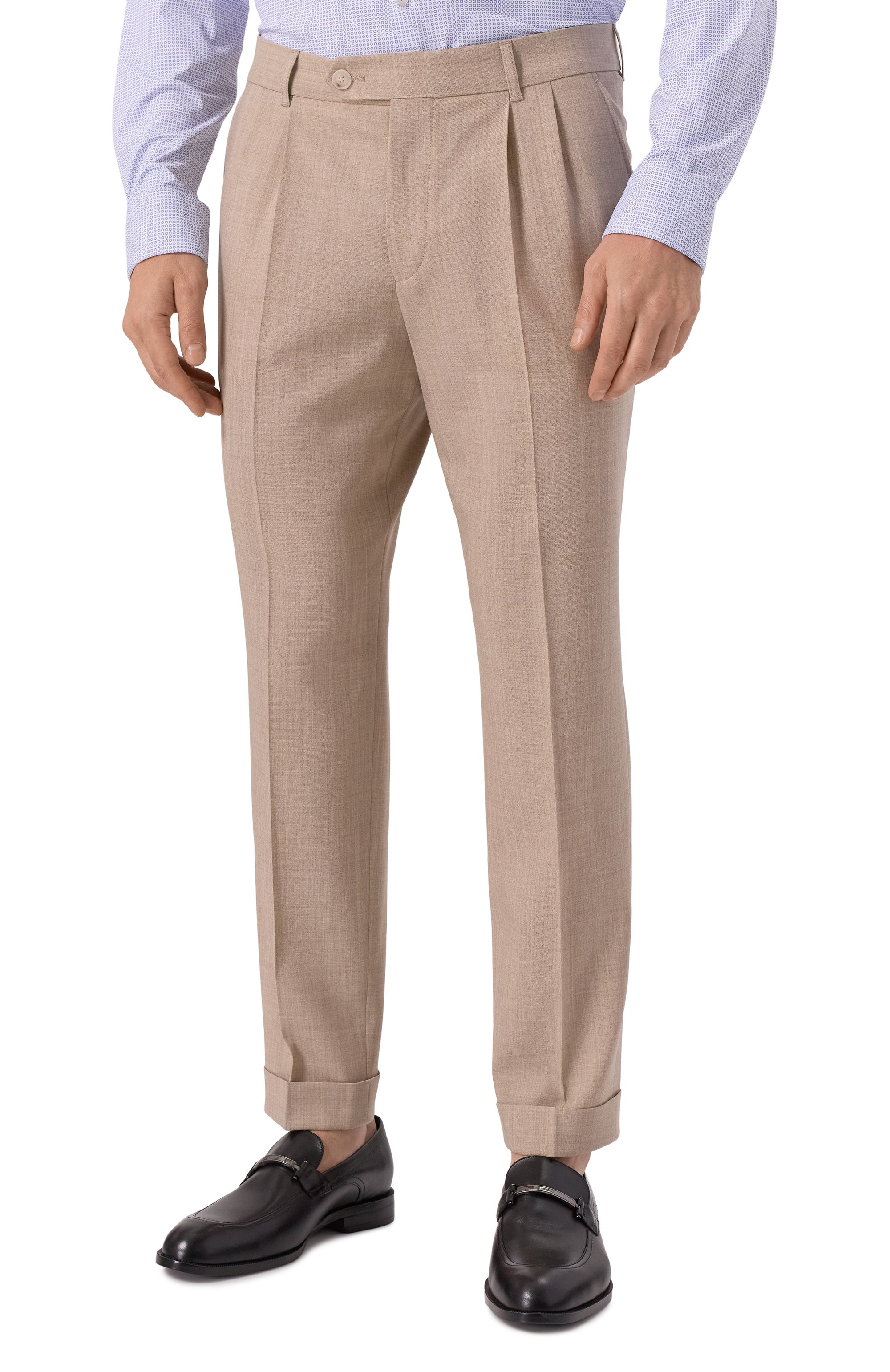 Шерстяные брюки BOSS, арт. 50545822, фото 3