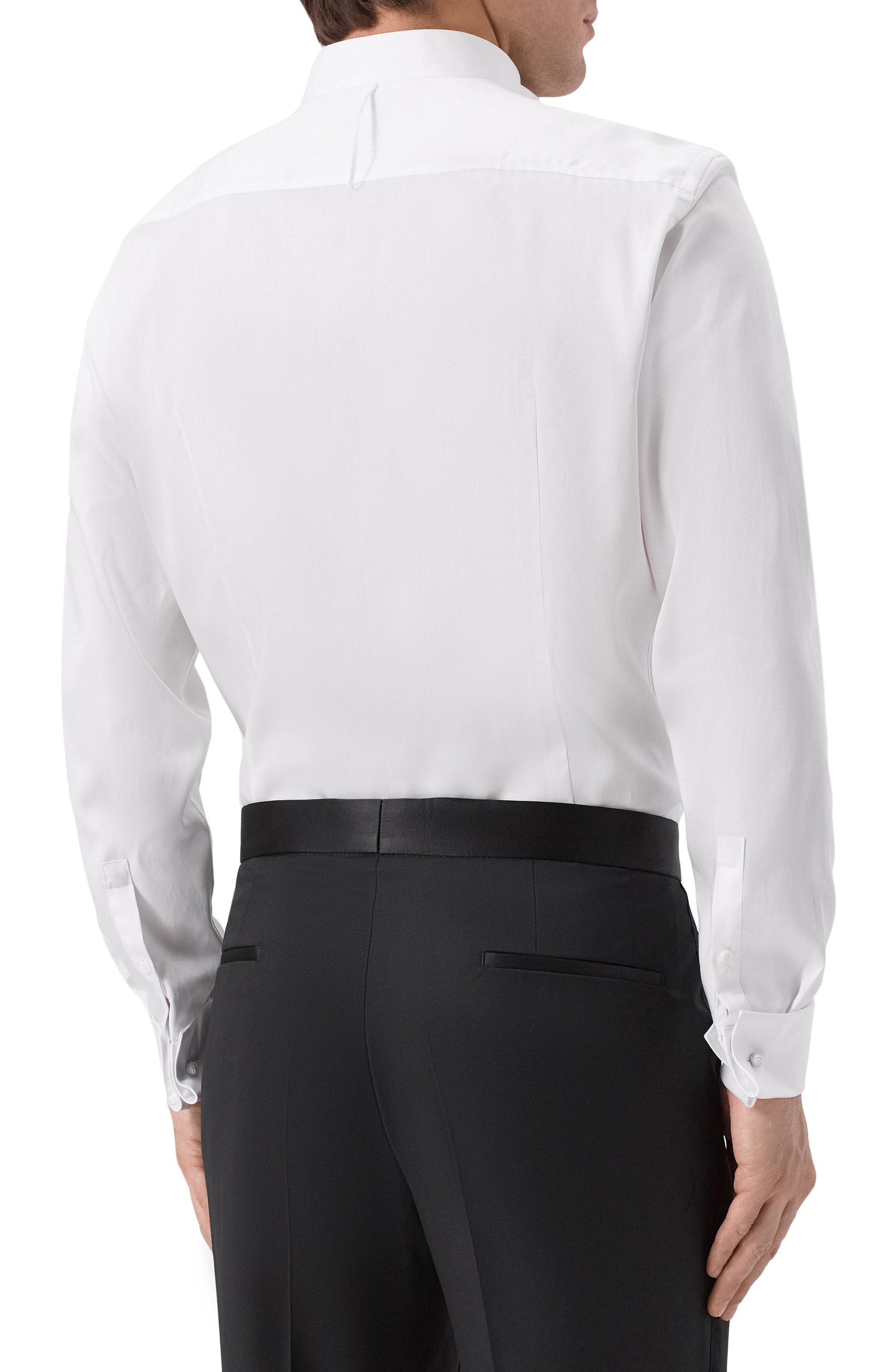 Хлопковая сорочка BOSS белого цвета по цене 22950 руб., арт. 50550662, фото 4 Хлопковая сорочка BOSS, арт. 50550662, фото 4