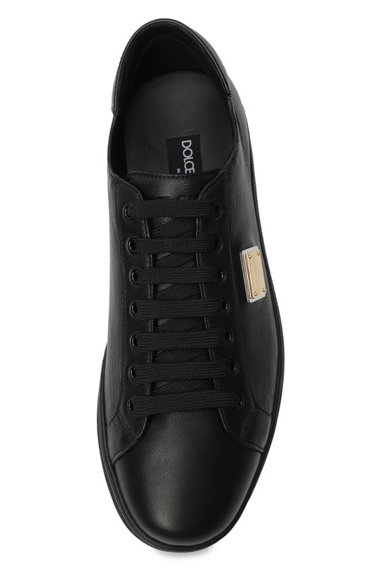 Кожаные кеды Saint Tropez Dolce & Gabbana CS1735/AN990 Чёрный  CS1735/AN990 Фото 6