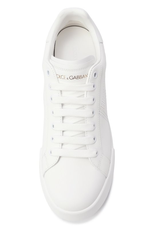 Кожаные кеды Portofino Dolce & Gabbana CK2324/AV066 Белый  CK2324/AV066 Фото 6