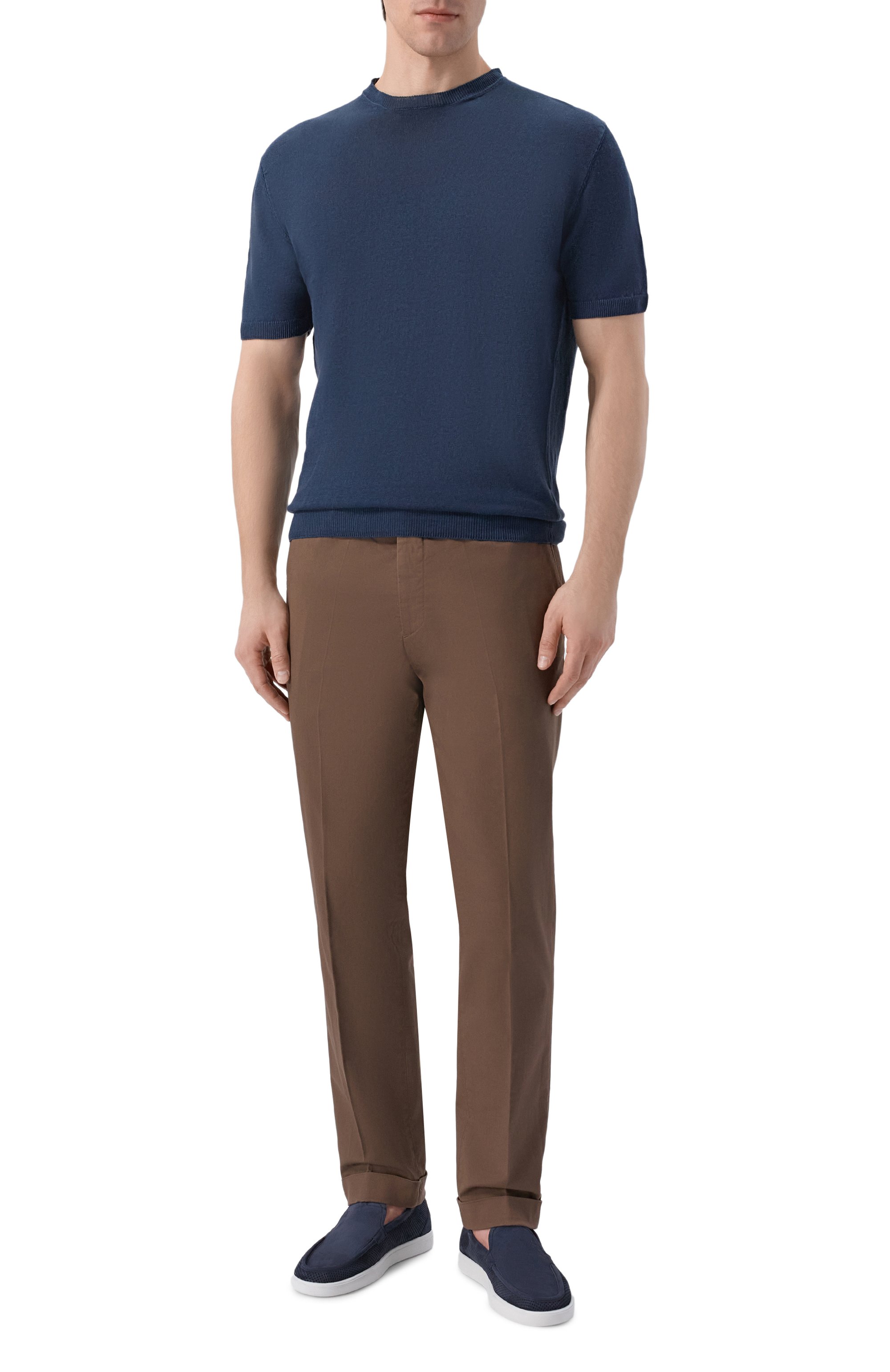 Лоферы из нубука FABI темно-синего цвета по цене 51350 руб., арт. FU1321/NABUK RIGAT0, фото 2 Лоферы из нубука FABI, арт. FU1321/NABUK RIGAT0, фото 2