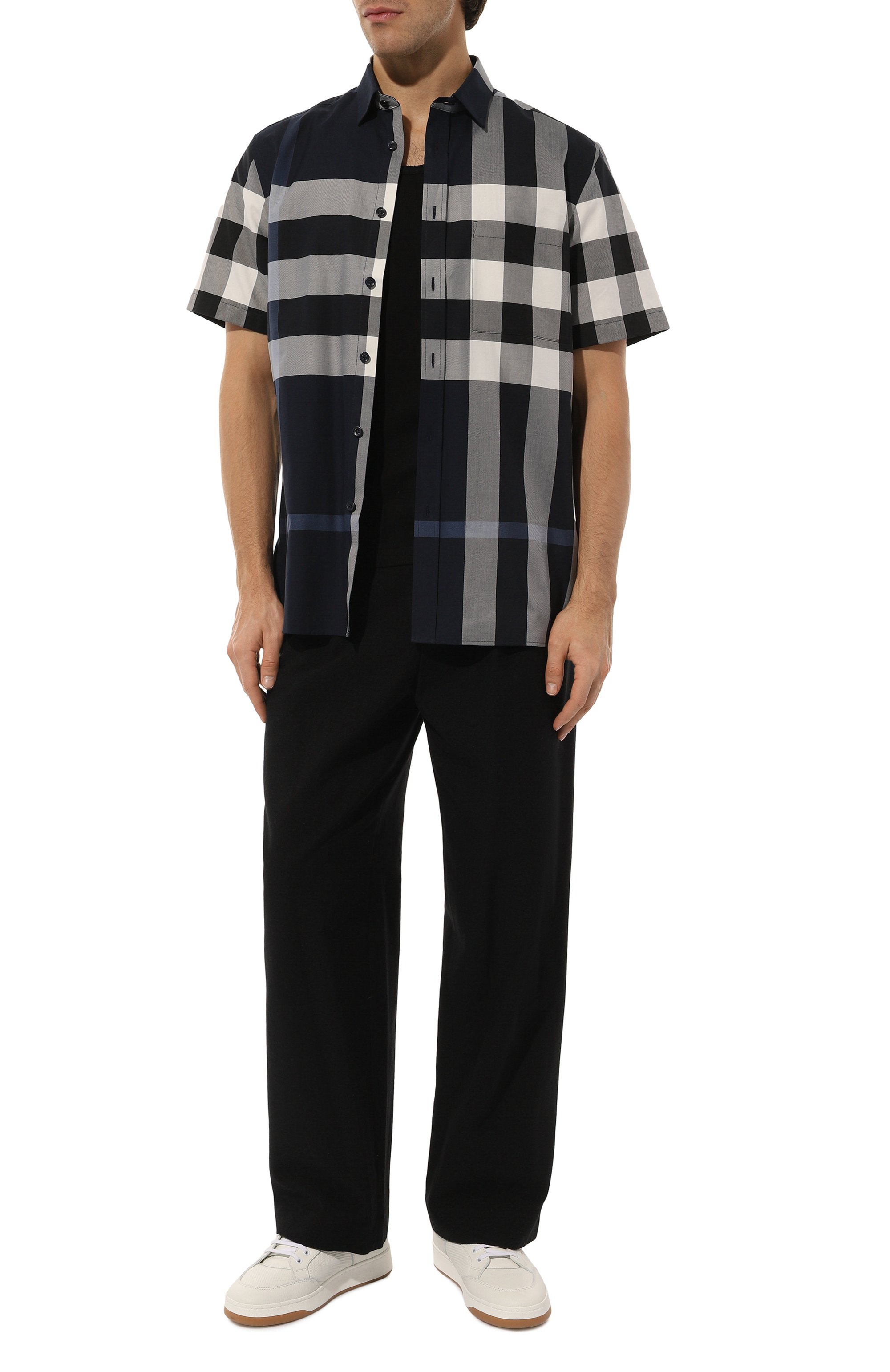 Хлопковая рубашка BURBERRY, арт. 8072940, фото 2