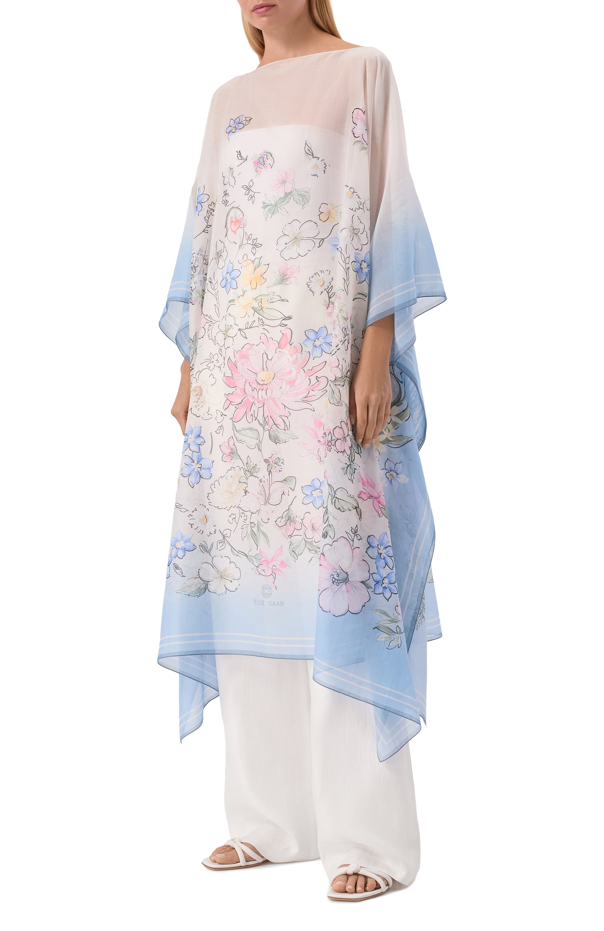 Туника из хлопка и шелка ELIE SAAB, арт. 710010414, фото 2