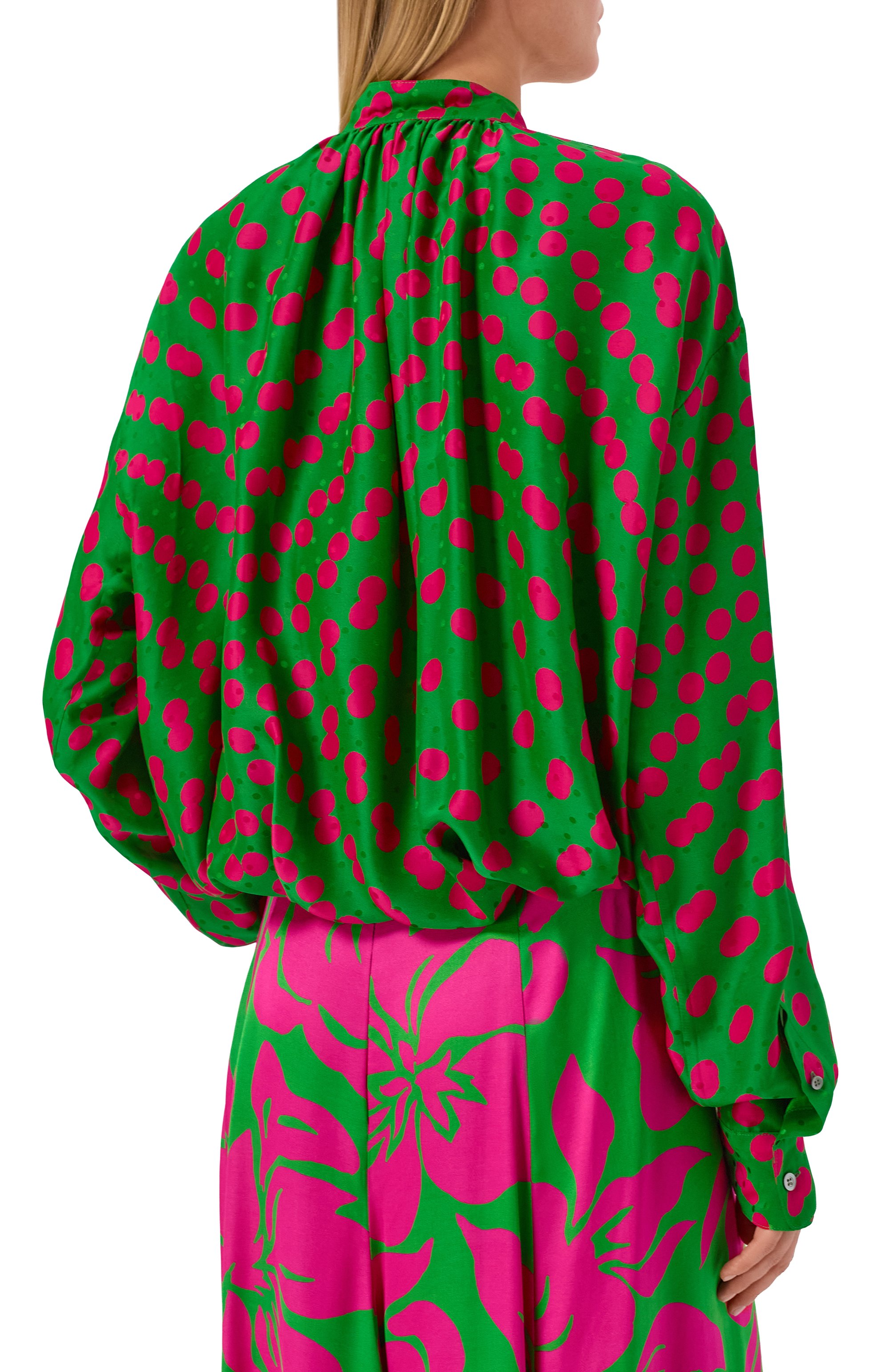 Блузка из вискозы и шелка DRIES VAN NOTEN, арт. 261-010744/3114, фото 4