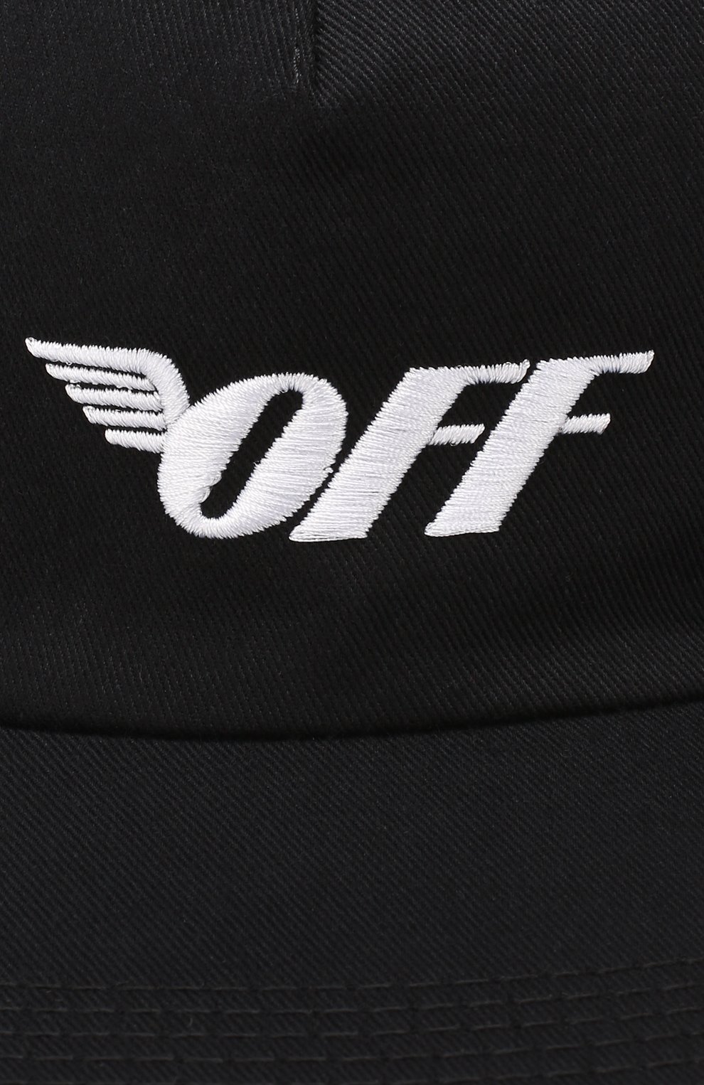Хлопковая бейсболка OFF-WHITE черно-белого цвета по цене 15200 руб., арт. 0WLB008R196240711001, фото 3 Хлопковая бейсболка OFF-WHITE, арт. 0WLB008R196240711001, фото 3