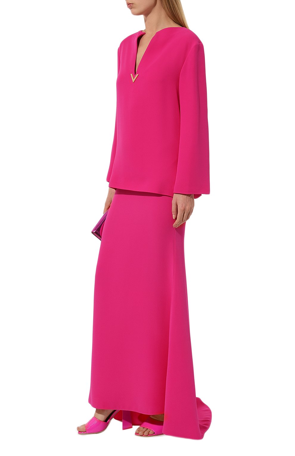 Шелковая юбка VALENTINO, арт. 3B3RA9V21MM, фото 2