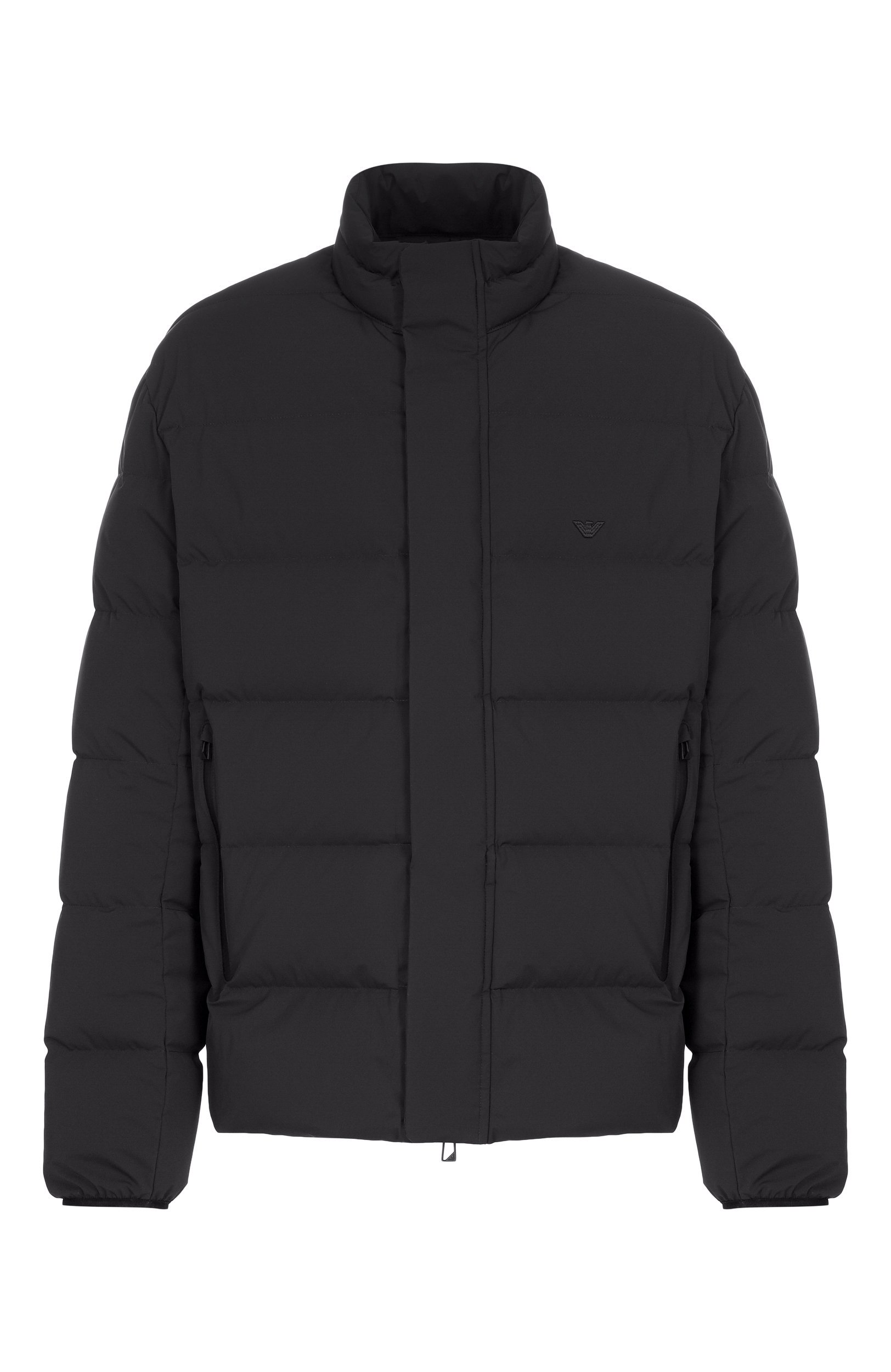 Пуховик EMPORIO ARMANI черного цвета по цене 57900 руб., арт. EM004948/AF18499, фото 1 Пуховик EMPORIO ARMANI, арт. EM004948/AF18499, фото 1