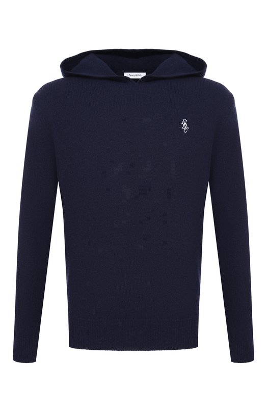 Худи из кашемира и шерсти Sporty and Rich WS08462302BL106 Синий WS08462302BL106