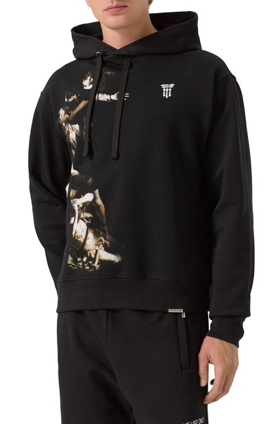 Хлопковое худи DIEGO VENTURINO, арт. DVFLHDVC, фото 3