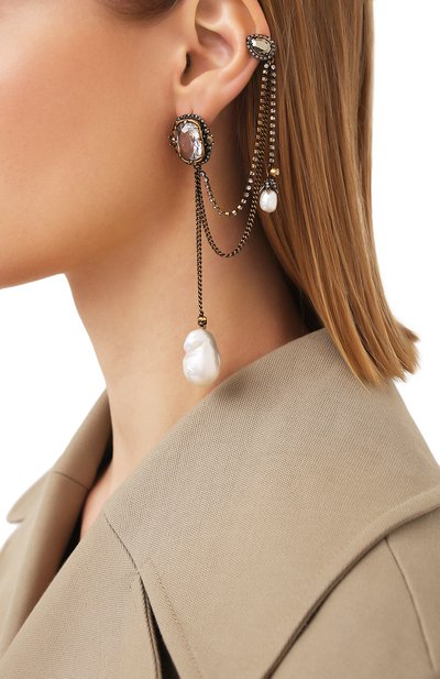 Моносерьга ALEXANDER MCQUEEN золотого цвета по цене 88950 руб., арт. 650483/I1213, фото 2 Моносерьга ALEXANDER MCQUEEN, арт. 650483/I1213, фото 2