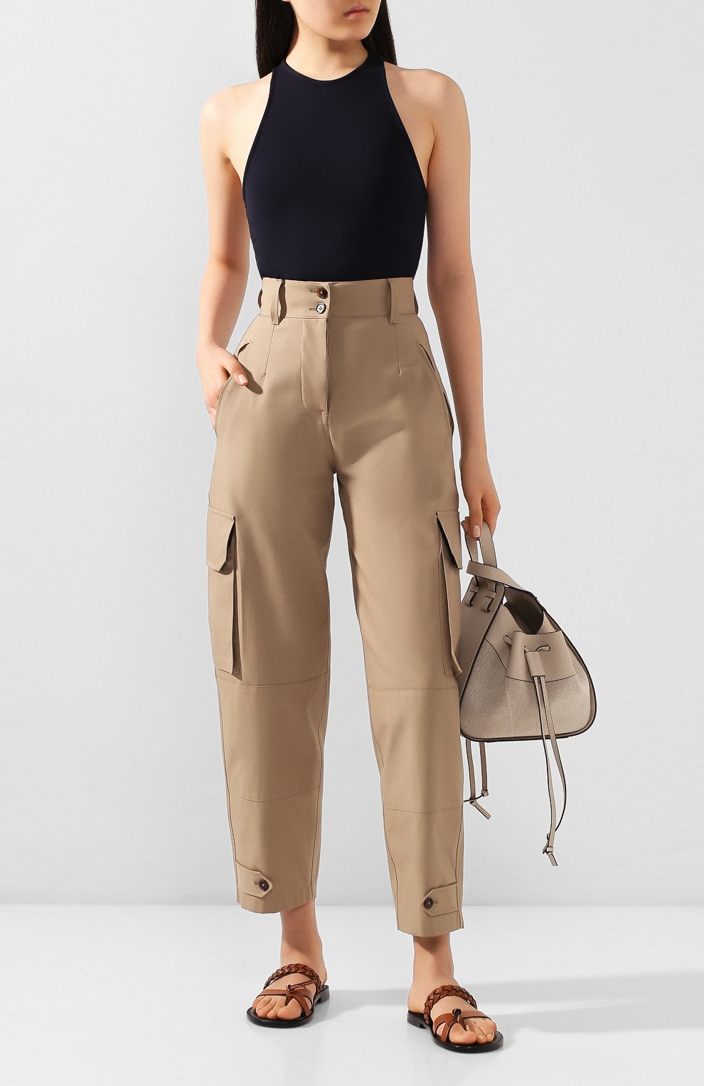 Хлопковые брюки DOLCE & GABBANA, арт. FTBRMT/FU6WF, фото 2