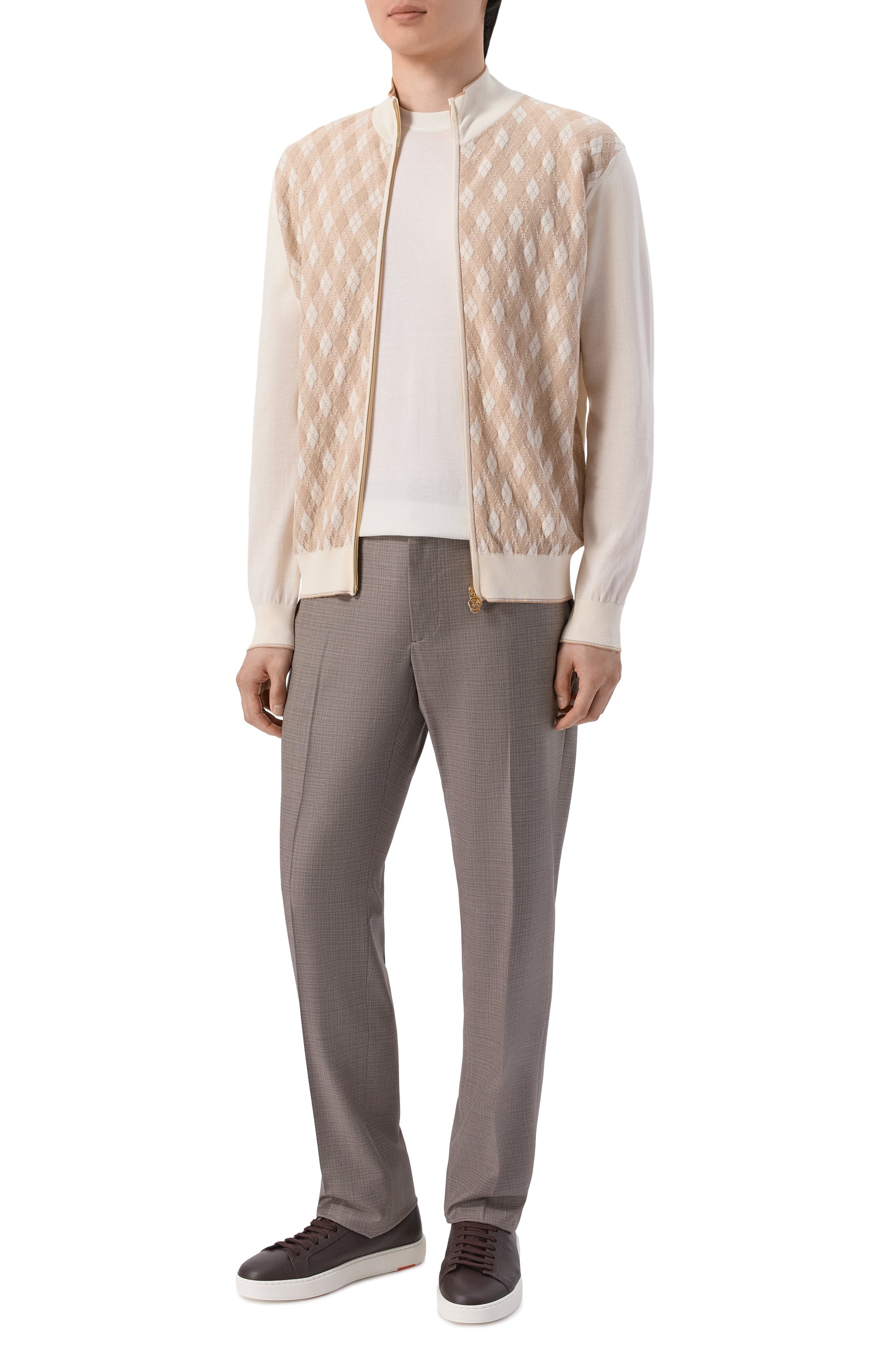 Кардиган из хлопка и шелка STEFANO RICCI, арт. K414017R30/F26268, фото 2