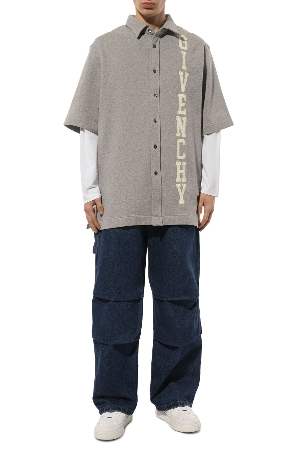 Хлопковая рубашка GIVENCHY, арт. BM611J1YGT, фото 2