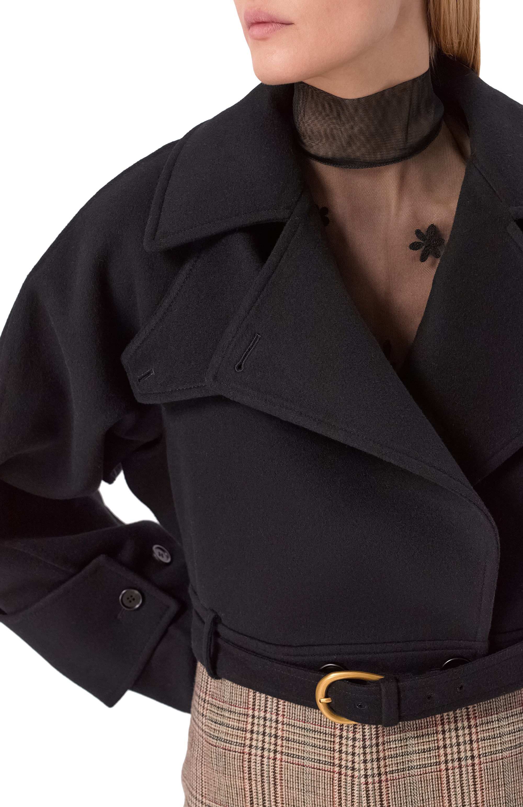 Шерстяное полупальто CHLOÉ, арт. CH25WMA16071, фото 5