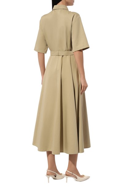Платье из хлопка и льна VALENTINO, арт. 5B3VAA508NG, фото 4