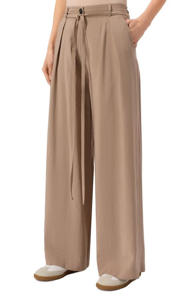 Брюки ISABEL BENENATO бежевого цвета по цене 87550 руб., арт. DW82S25, фото 3 Брюки ISABEL BENENATO, арт. DW82S25, фото 3