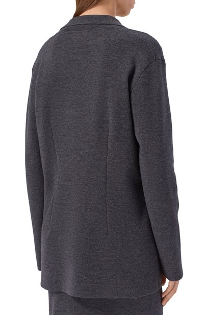 Жакет из шерсти и кашемира P.A.R.O.S.H. серого цвета по цене 79950 руб., арт. L00K25-D530535, фото 4 Жакет из шерсти и кашемира P.A.R.O.S.H., арт. L00K25-D530535, фото 4