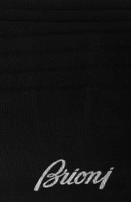 Хлопковые носки Brioni 0VML00/P9Z03 Чёрный  0VML00/P9Z03 Фото 2