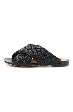Женские кожаные шлепанцы bv board BOTTEGA VENETA черного цвета, арт. 631935/VBT10 | Фото 3 (Подошва: Плоская; Каблук высота: Низкий; Материал внутренний: Натуральная кожа; Региональные ограничения белый список (Axapta Mercury): RU; Материал сплава: Проставлено; Драгоценные камни: Проставлено; Материал внешний: Натуральная кожа)