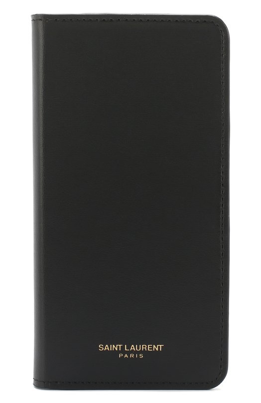 

Кожаный чехол для iPhone X Saint Laurent, Чёрный