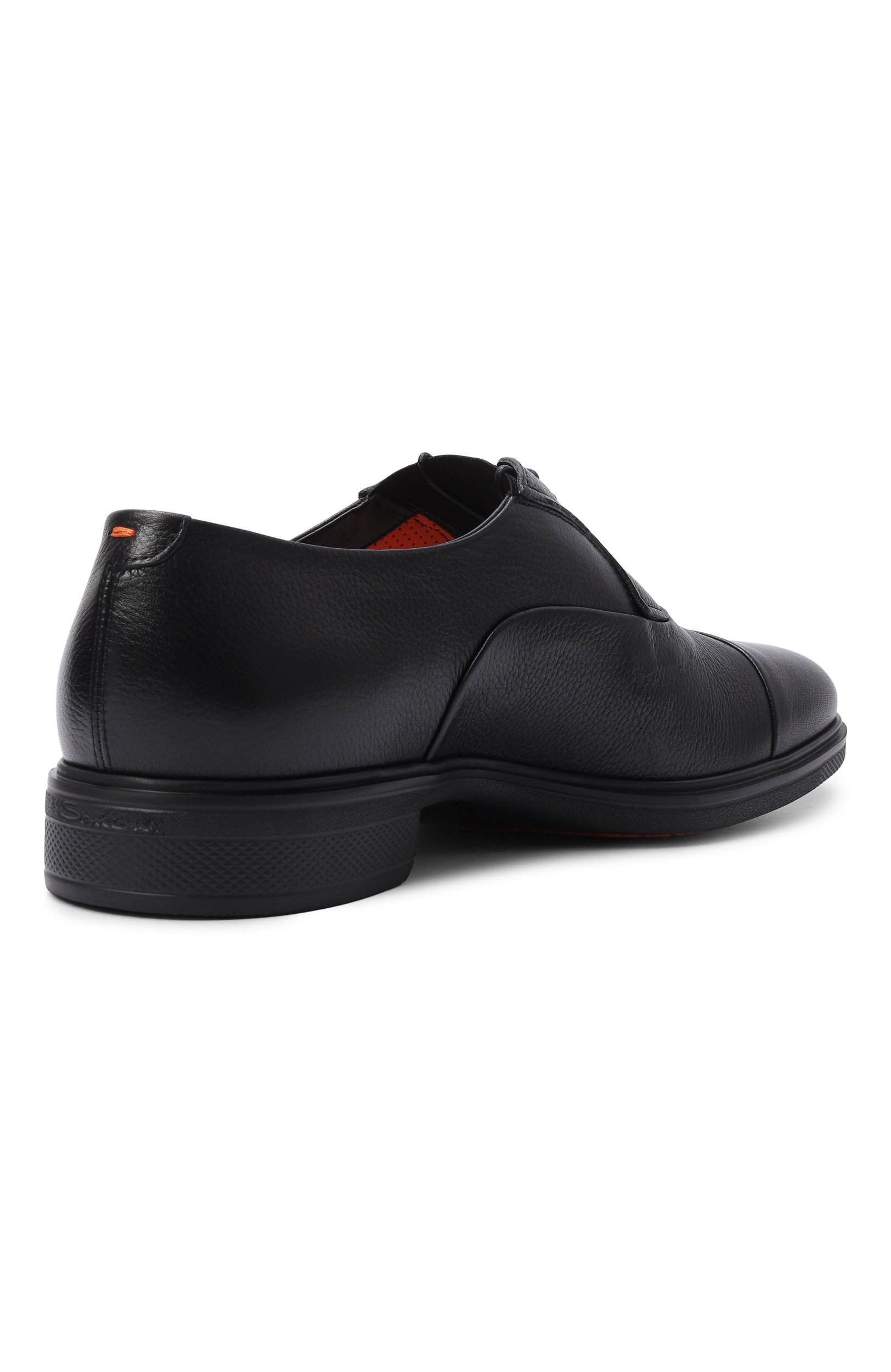 Кожаные оксфорды easy SANTONI черного цвета по цене 93150 руб., арт. MGEG18957NEAXHAS, фото 4 Кожаные оксфорды easy SANTONI, арт. MGEG18957NEAXHAS, фото 4