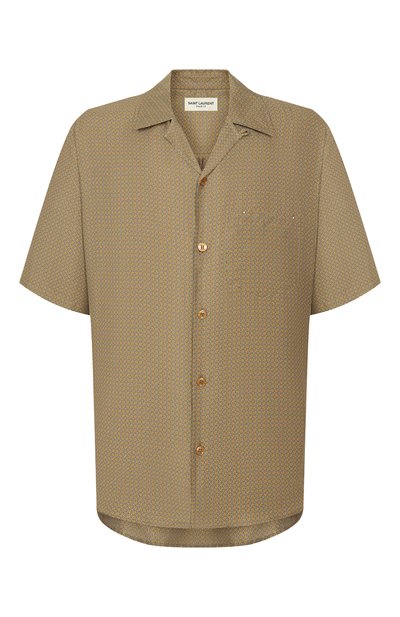 Мужская шелковая рубашка SAINT LAURENT, арт. 860621/Y2N62