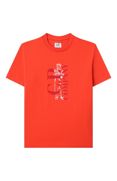 Хлопковая футболка C.P. COMPANY, арт. CNM00L/LAA17/4-8