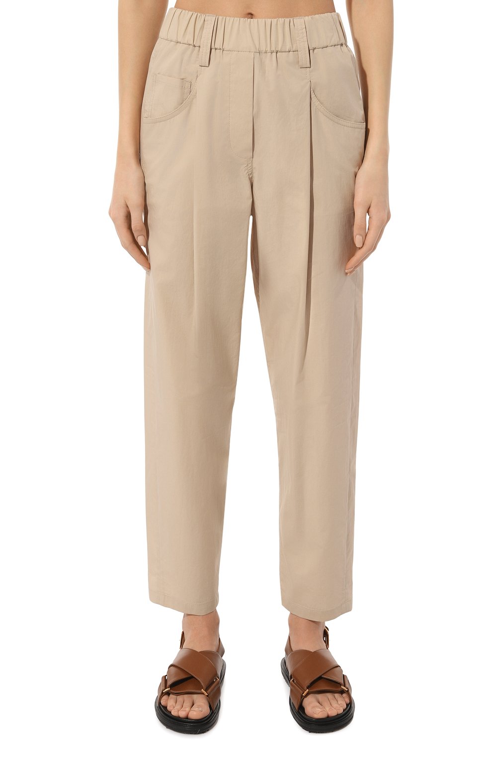 Хлопковые брюки BRUNELLO CUCINELLI, арт. M0H93B1021, фото 3