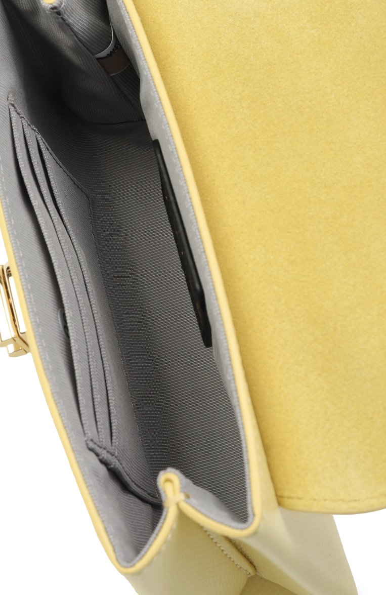 Женская сумка furla 1927 mini FURLA желтого цвета, арт. WE00423/ARE000 | Фото 5 (Материал: Натуральная кожа; Размер: mini; Ремень/цепочка: На ремешке)