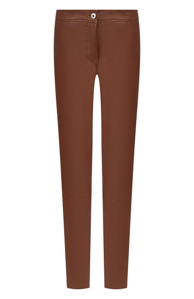 Женские кожаные брюки BRUNELLO CUCINELLI, арт. M0PULP6712