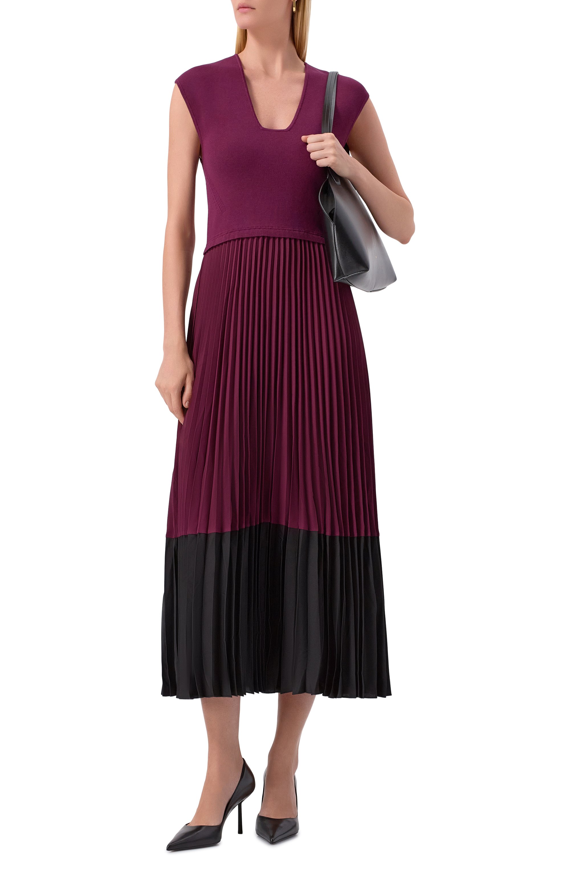 Комбинированное платье BOSS, арт. 50549110, фото 2