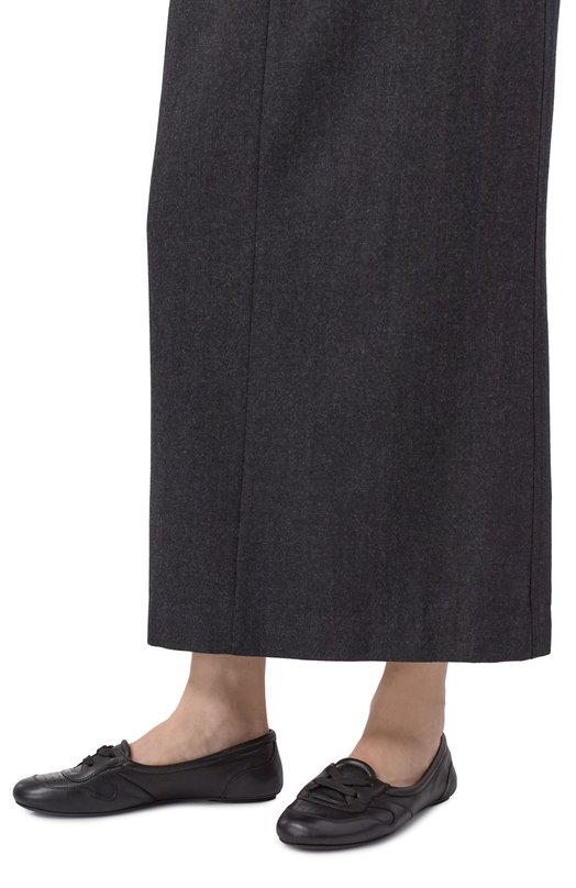 Кожаные балетки  Gianvito Rossi G25321.05G0M.NXFNER0 Чёрный  G25321.05G0M.NXFNER0 Фото 2