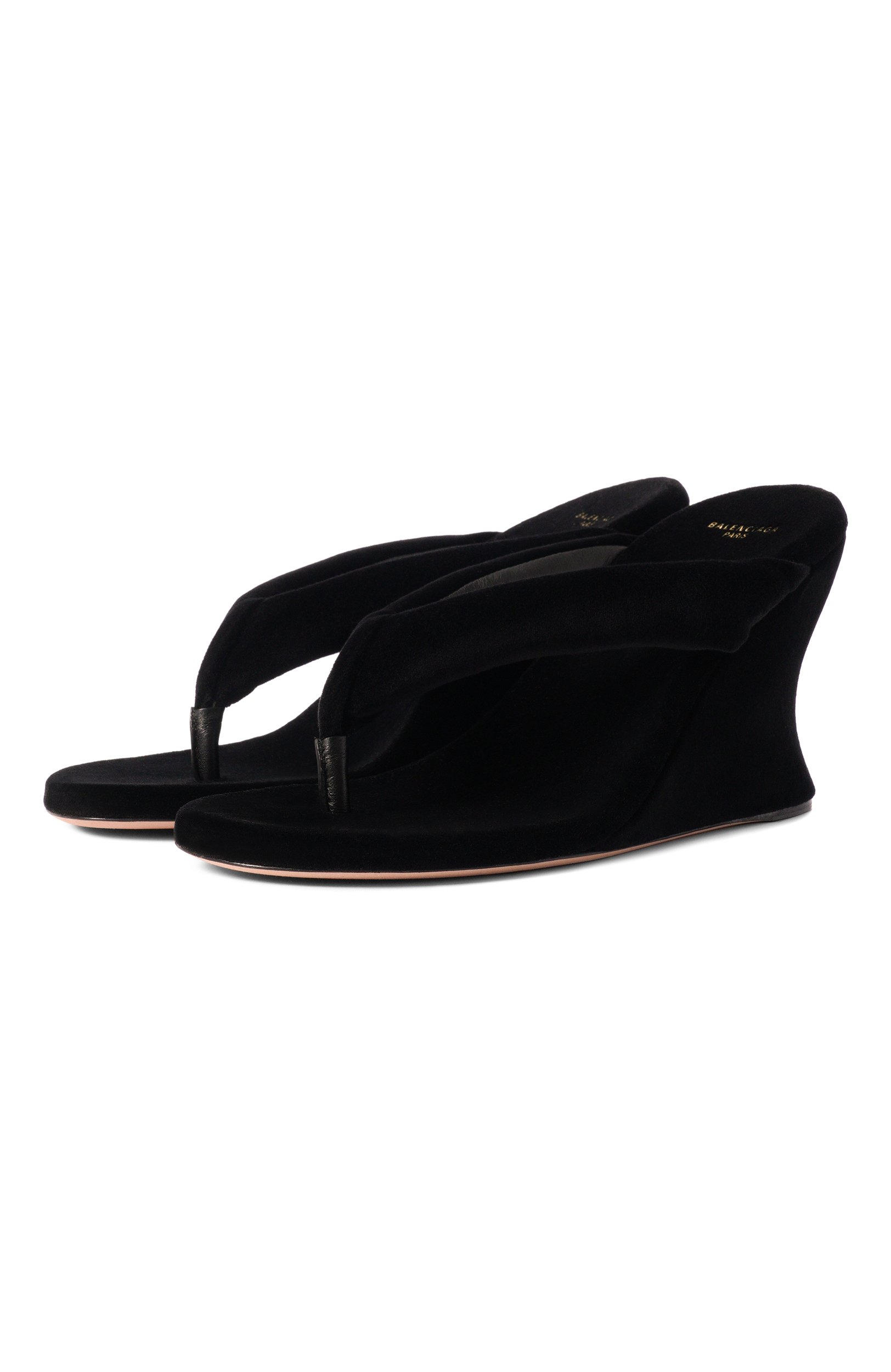 Бархатные мюли gaeta 90 BALENCIAGA, арт. 876727/WCDQ0, фото 1