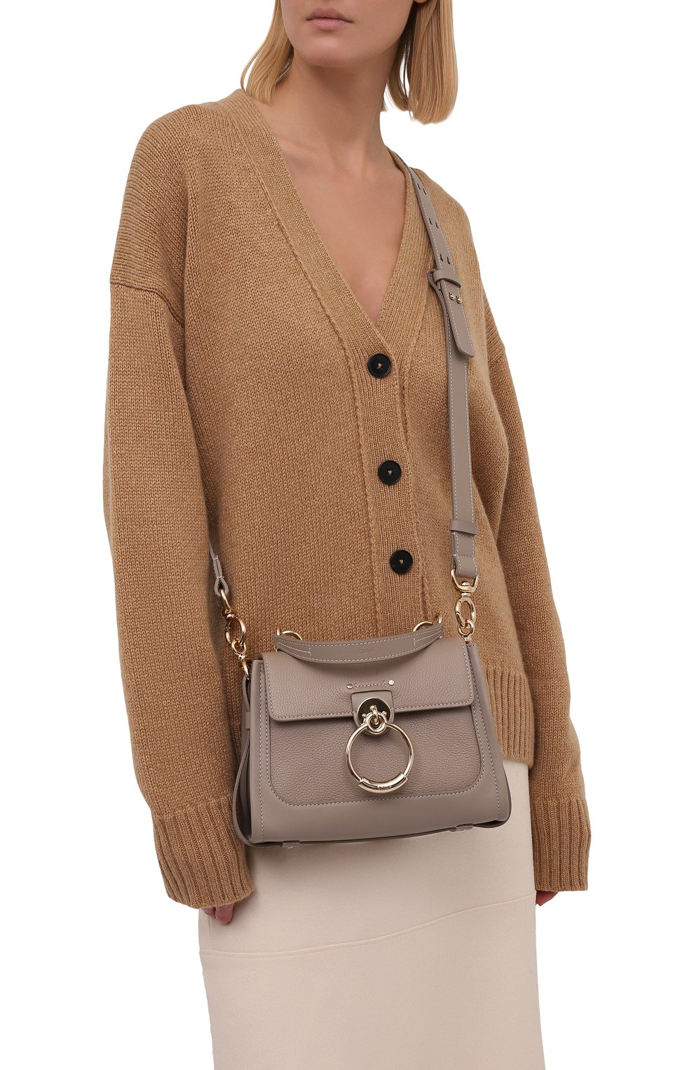 Сумка tess day mini CHLOÉ бежевого цвета по цене 196000 руб., арт. CHC21WS143F32, фото 5 Сумка tess day mini CHLOÉ, арт. CHC21WS143F32, фото 5