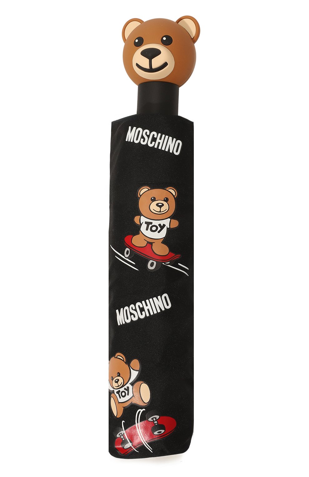 Складной зонт MOSCHINO черного цвета по цене 10800 руб., арт. 8340-0PENCL0SEA, фото 4 Складной зонт MOSCHINO, арт. 8340-0PENCL0SEA, фото 4