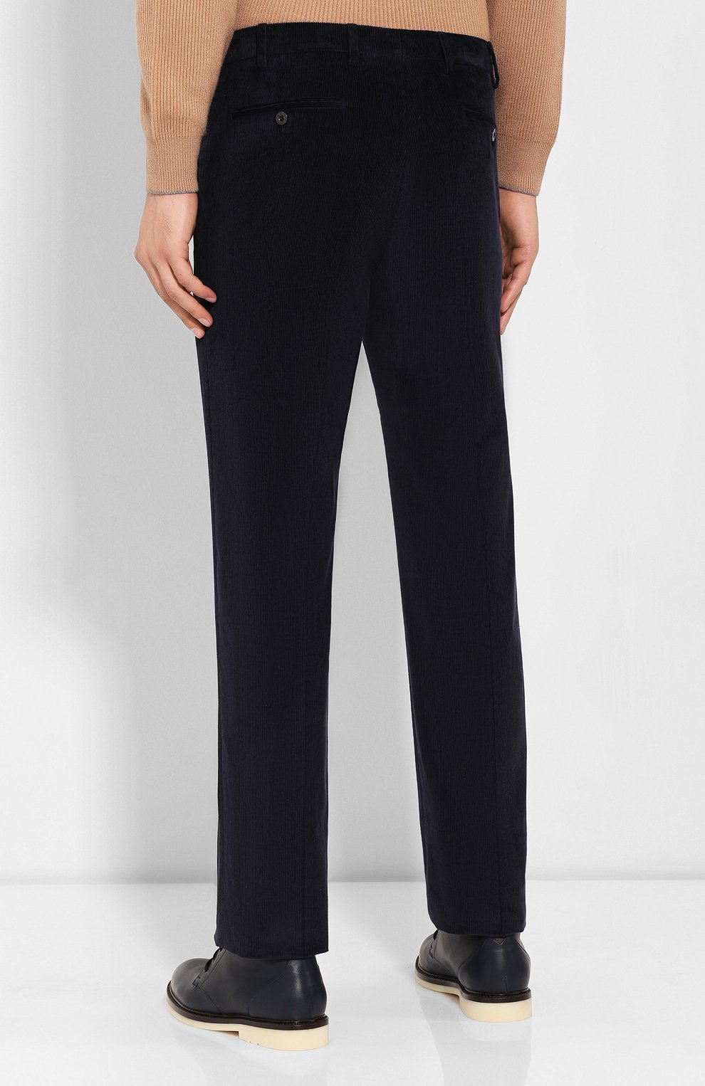 Вельветовые брюки LORO PIANA темно-синего цвета по цене 85800 руб., арт. FAI8336, фото 4 Вельветовые брюки LORO PIANA, арт. FAI8336, фото 4