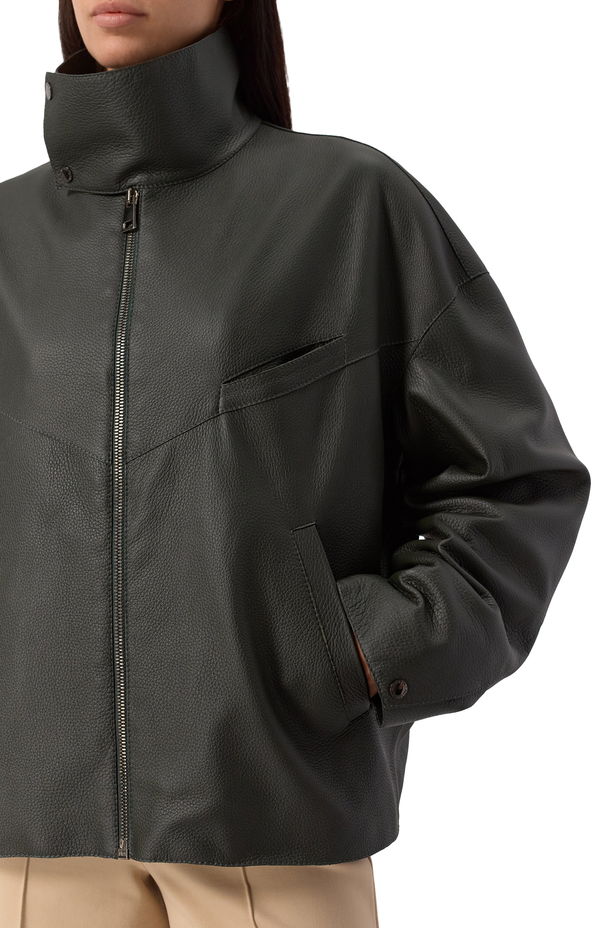 Кожаная куртка MASLOV, арт. Z017, фото 5