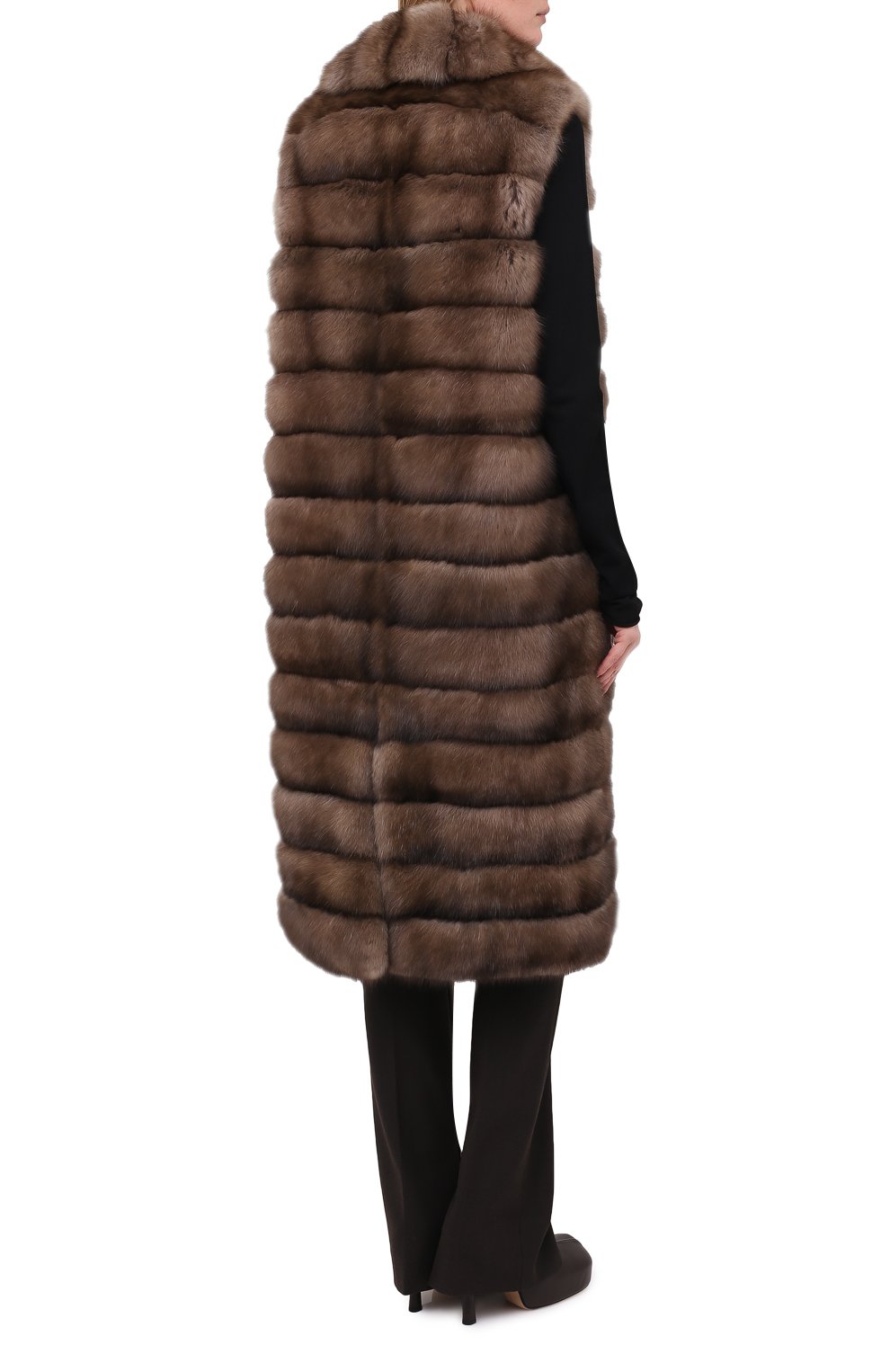 Жилет из меха соболя YVES SALOMON, арт. 20WYG38211ZICV, фото 5