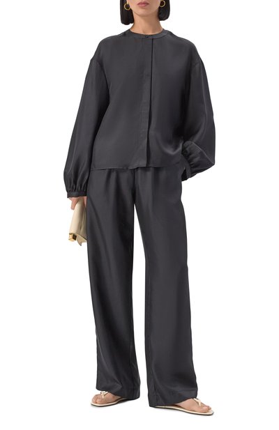 Шелковые брюки LOULOU DE SAISON, арт. ALERA, фото 2