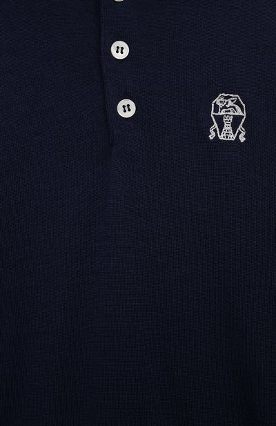 Поло из шерсти и кашемира BRUNELLO CUCINELLI, арт. B24M00105C, фото 3