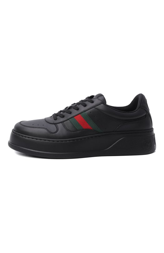 Кожаные кеды Gucci 848317/UPG40 Чёрный  848317/UPG40 Фото 3