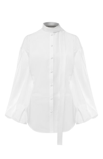 Хлопковая блузка VALENTINO, арт. RB0AE3V04HP, фото 1