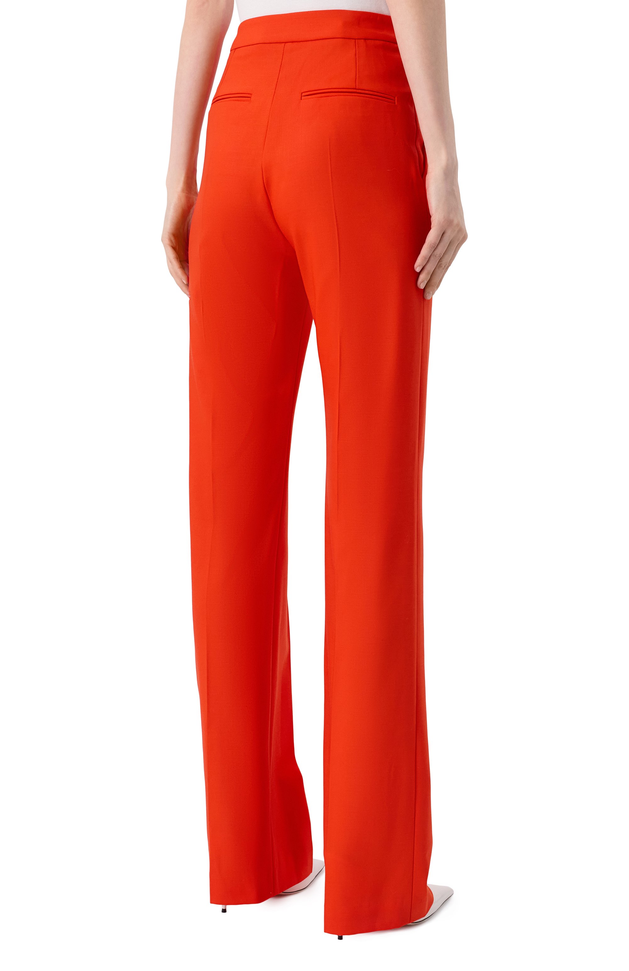 Шерстяные брюки DAVID KOMA оранжевого цвета по цене 137500 руб., арт. RE25DK01TR, фото 4 Шерстяные брюки DAVID KOMA, арт. RE25DK01TR, фото 4