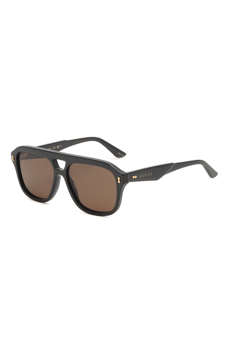 Мужские солнцезащитные очки GUCCI черного цвета, арт. GG1263S 002 | Фото 1 (Нос: Не пр�оставлено; Региональные ограничения белый список (Axapta Mercury): Не проставлено; Тип очков: С/з; Кросс-КТ: С/з-мужское; Материал: Пластик; Оптика Гендер: оптика-мужское; Очки форма: Авиаторы)