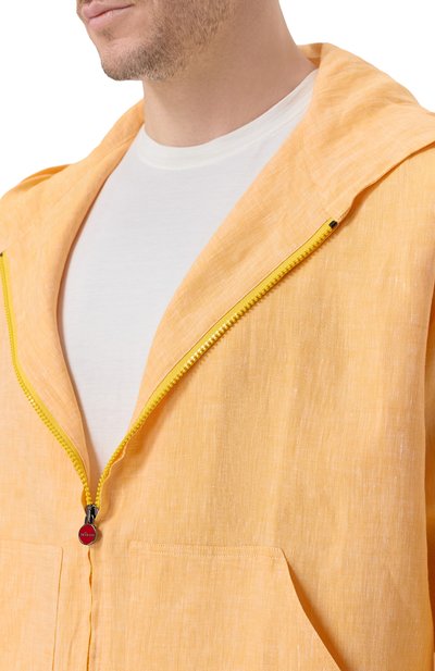 Льняная куртка-рубашка KITON, арт. UMC015H09613, фото 5