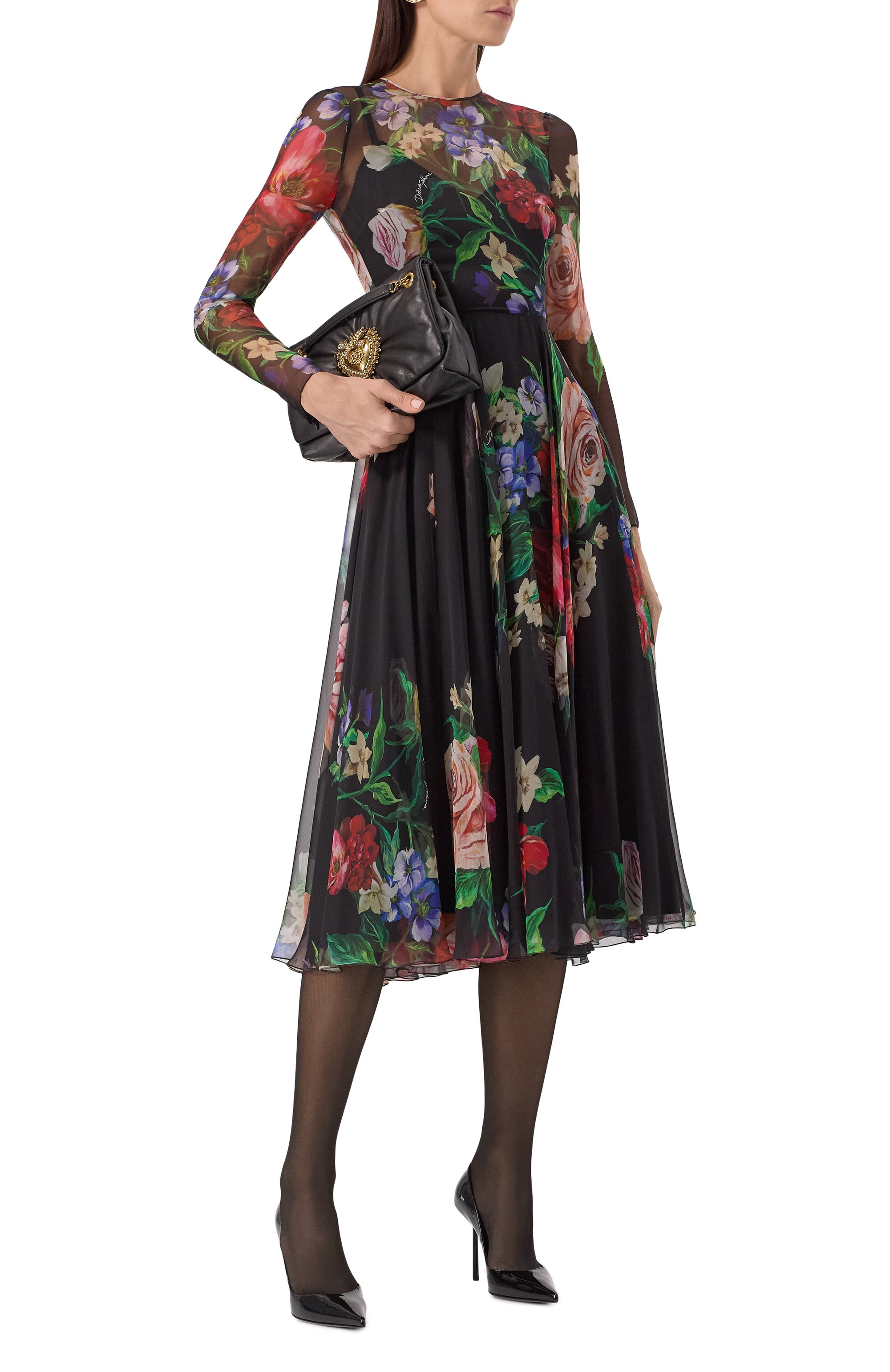 Шелковое платье DOLCE & GABBANA, арт. F6TUHT/IS1Y7, фото 2